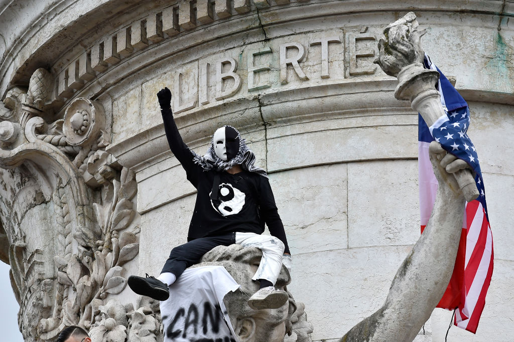 Rally In Support Of Adama Traore And Against Police Violence