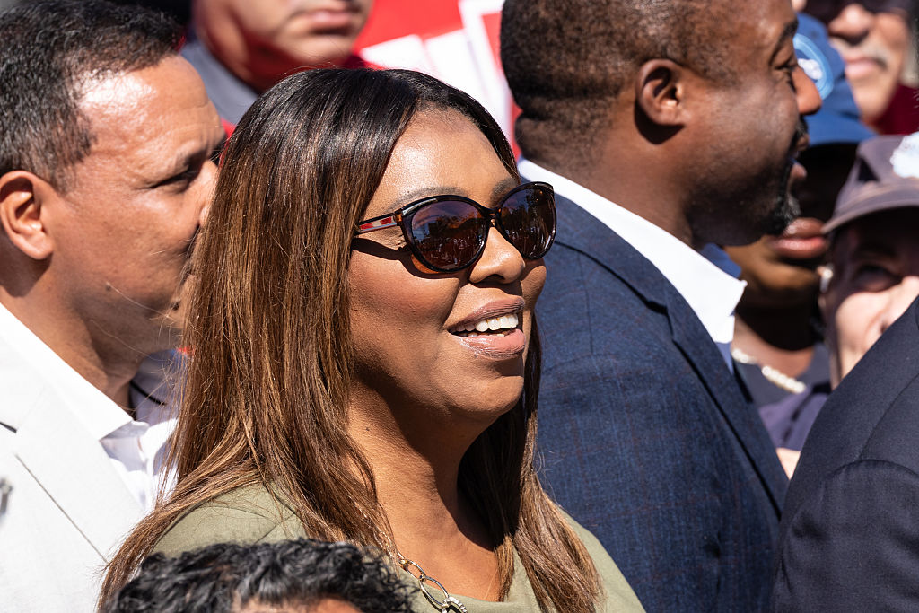 State Attorney General Letitia James attends campaign rally...