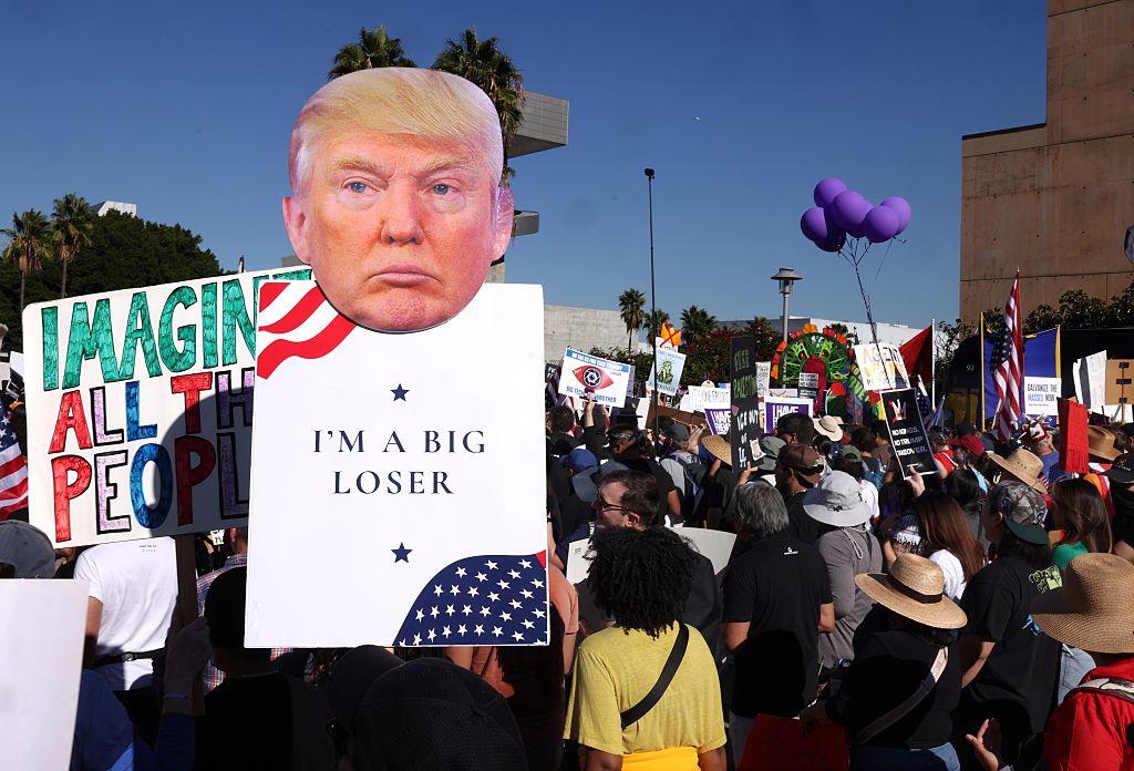 No Kings march, rally, Trump, protest,