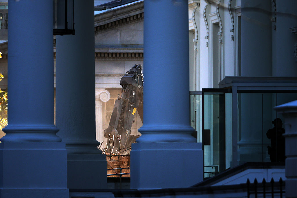 Demolition Continues For Trump Ballroom Construction