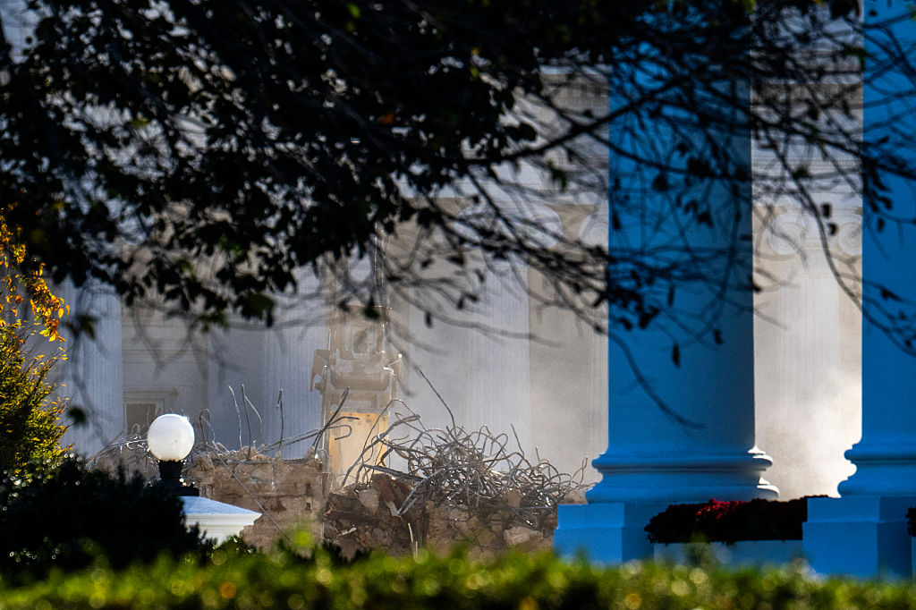 Demolition Continues For Trump Ballroom Construction